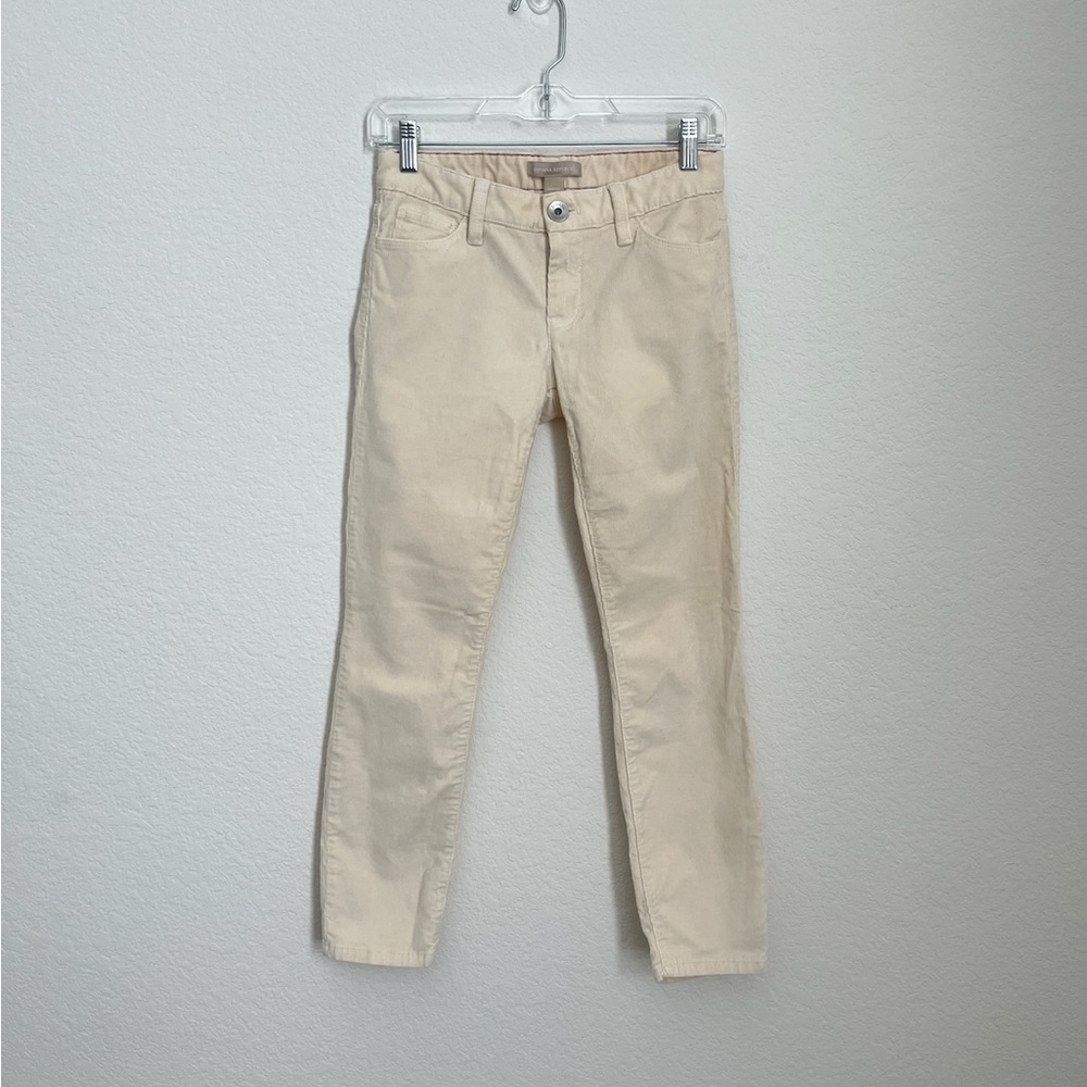 Banana Republic cream corduroy skinny pants 24P